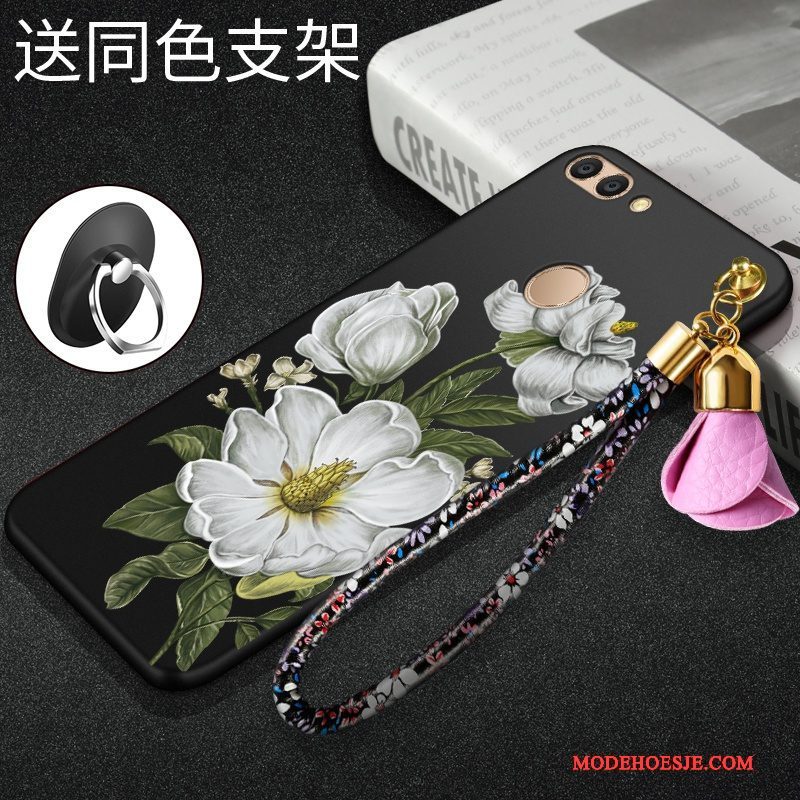 Hoesje Huawei P Smart Zacht Dun Anti-fall, Hoes Huawei P Smart Siliconen Roodtelefoon