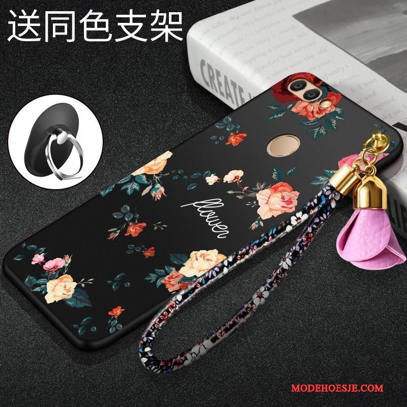 Hoesje Huawei P Smart Zacht Dun Anti-fall, Hoes Huawei P Smart Siliconen Roodtelefoon