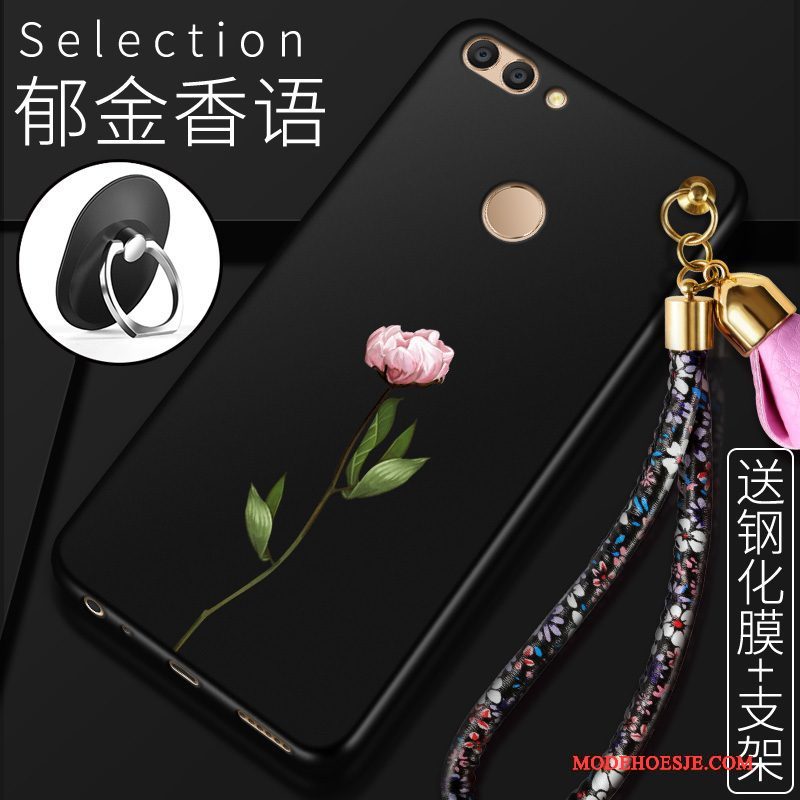 Hoesje Huawei P Smart Zacht Schrobben Anti-fall, Hoes Huawei P Smart Siliconen Roodtelefoon
