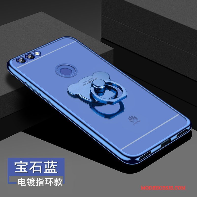 Hoesje Huawei P Smart Zacht Telefoon Blauw, Hoes Huawei P Smart Bescherming Anti-fall Doorzichtig