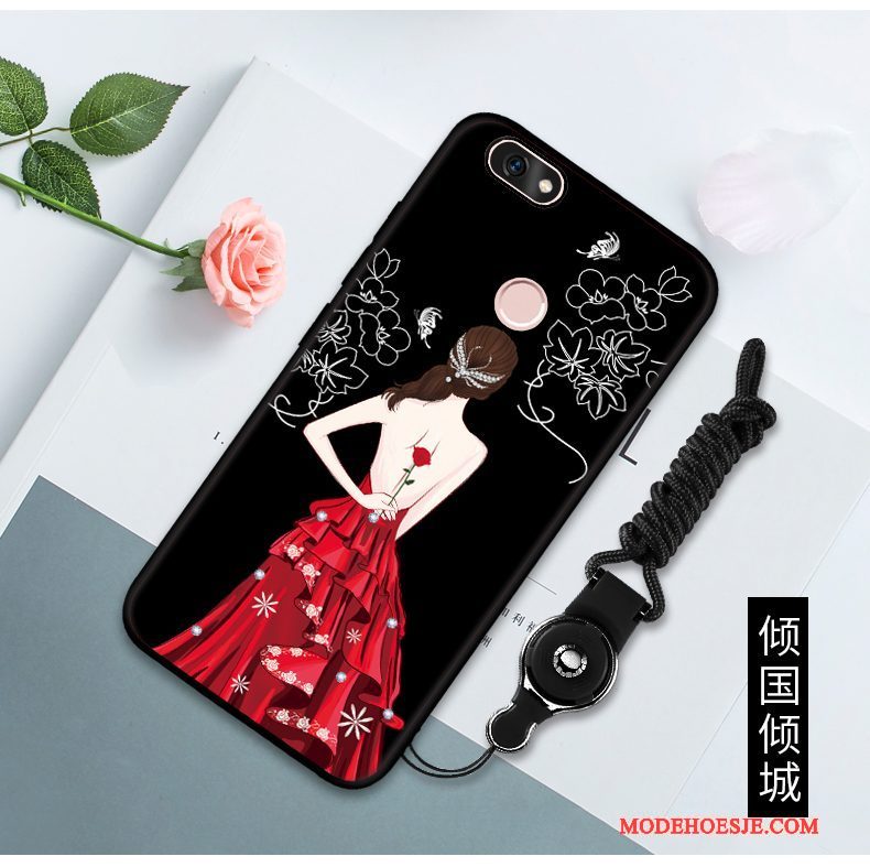 Hoesje Huawei P Smart Zacht Telefoon Rood, Hoes Huawei P Smart Bescherming Anti-fall