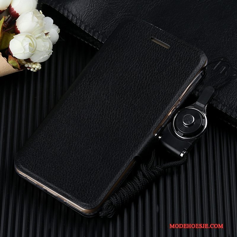 Hoesje Huawei P Smart Zakken Telefoon Goud, Hoes Huawei P Smart Leer Anti-fall Hanger