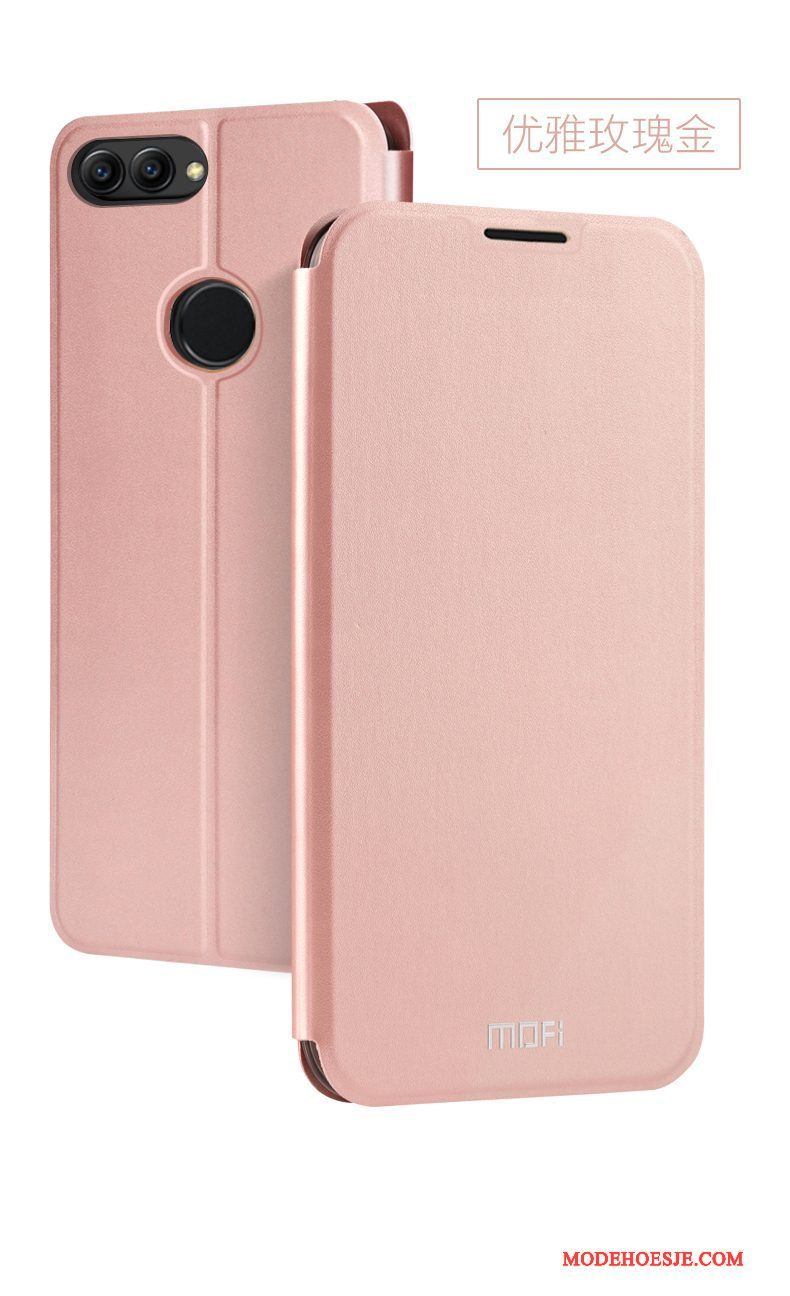 Hoesje Huawei P Smart Zakken Telefoon Roze, Hoes Huawei P Smart Folio Anti-fall