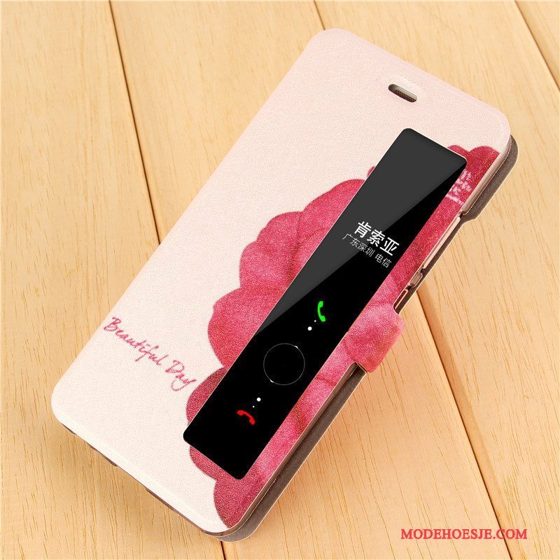 Hoesje Huawei P10 Bescherming Roze Super Schattig, Hoes Huawei P10 Folio Anti-falltelefoon
