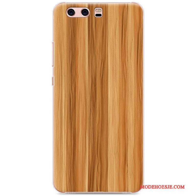 Hoesje Huawei P10 Geschilderd Donkerblauw Hout, Hoes Huawei P10 Bescherming Hardtelefoon