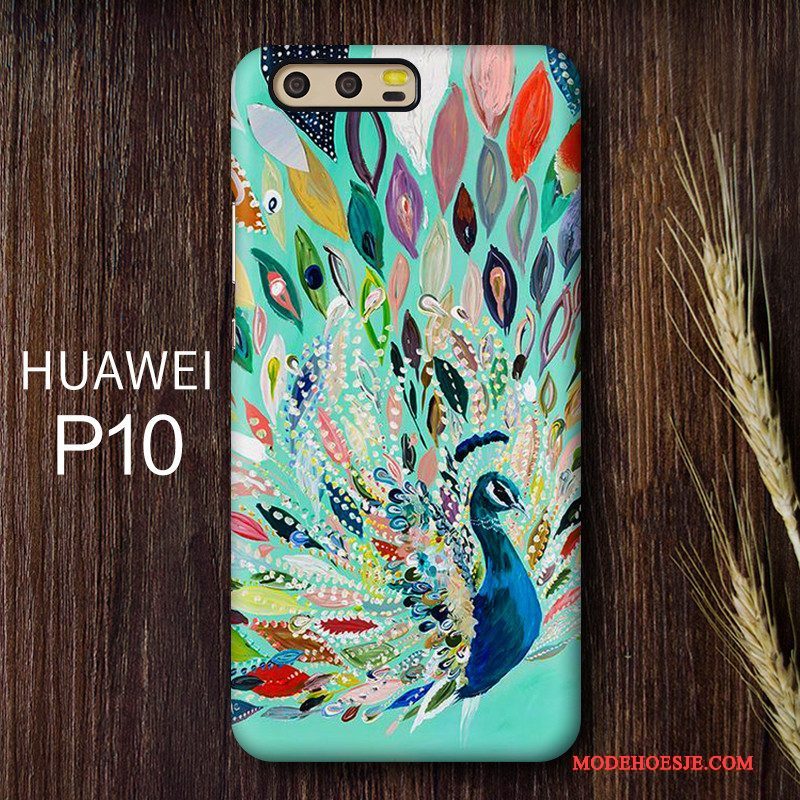 Hoesje Huawei P10 Kleur Persoonlijk Chinese Stijl, Hoes Huawei P10 Bescherming Schrobben Hard