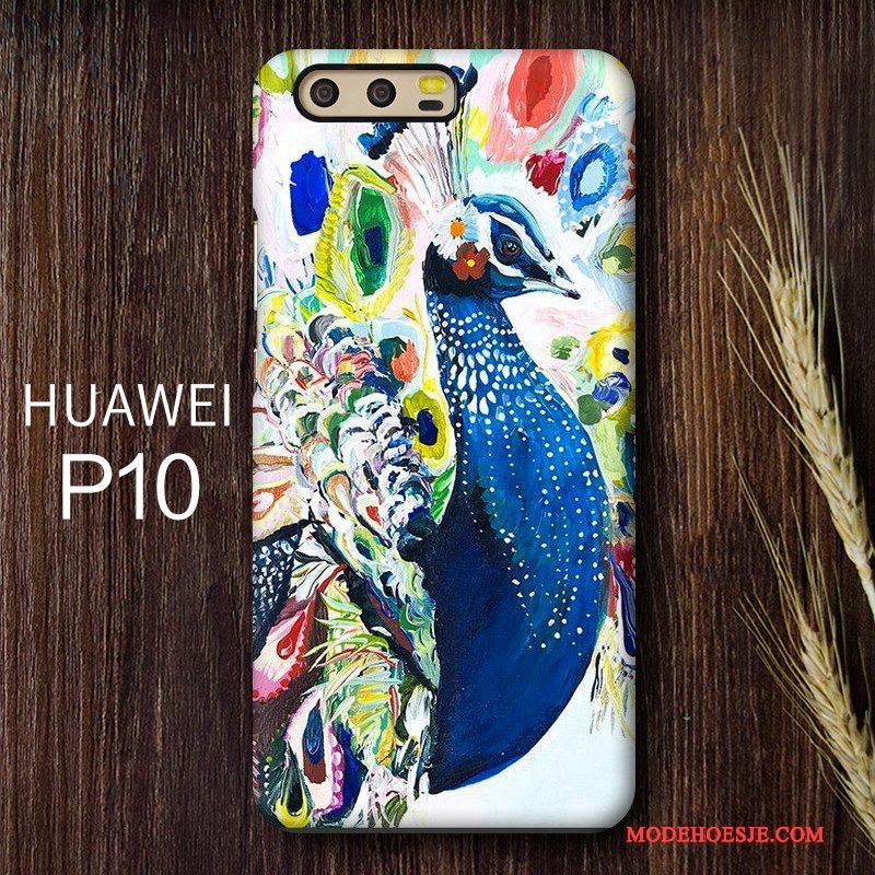 Hoesje Huawei P10 Kleur Persoonlijk Chinese Stijl, Hoes Huawei P10 Bescherming Schrobben Hard