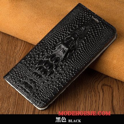 Hoesje Huawei P10 Lite Bescherming Donkerblauw Persoonlijk, Hoes Huawei P10 Lite Folio Hard Dragon Patroon