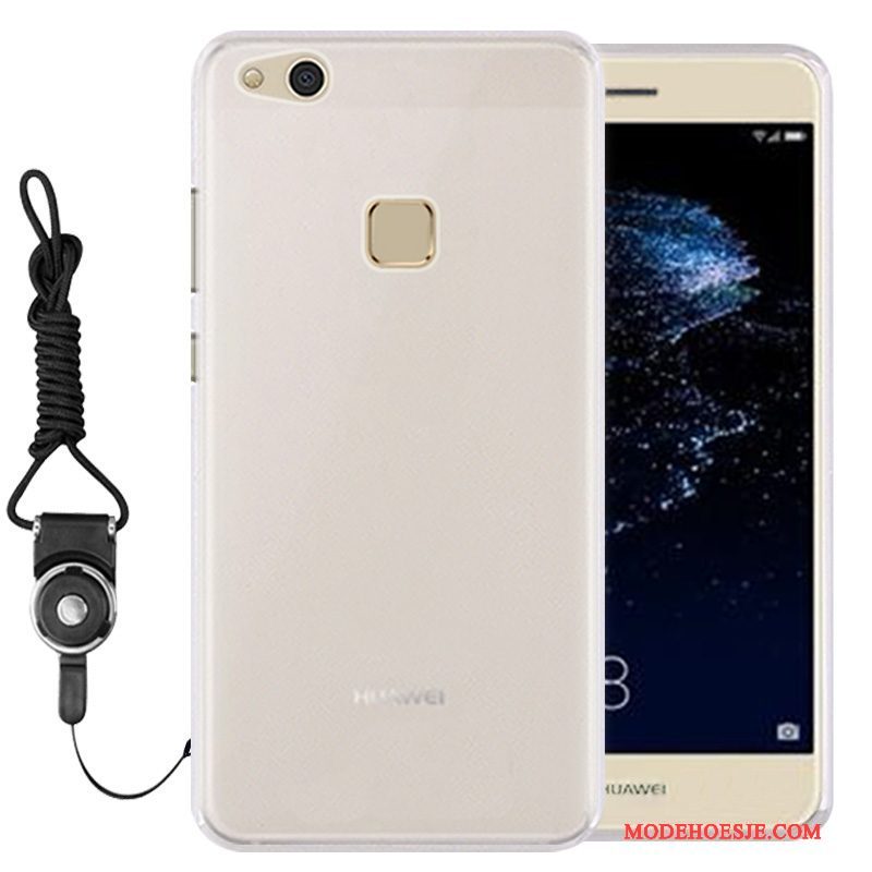 Hoesje Huawei P10 Lite Spotprent Hanger Jeugd, Hoes Huawei P10 Lite Siliconen Telefoon Lichtblauw