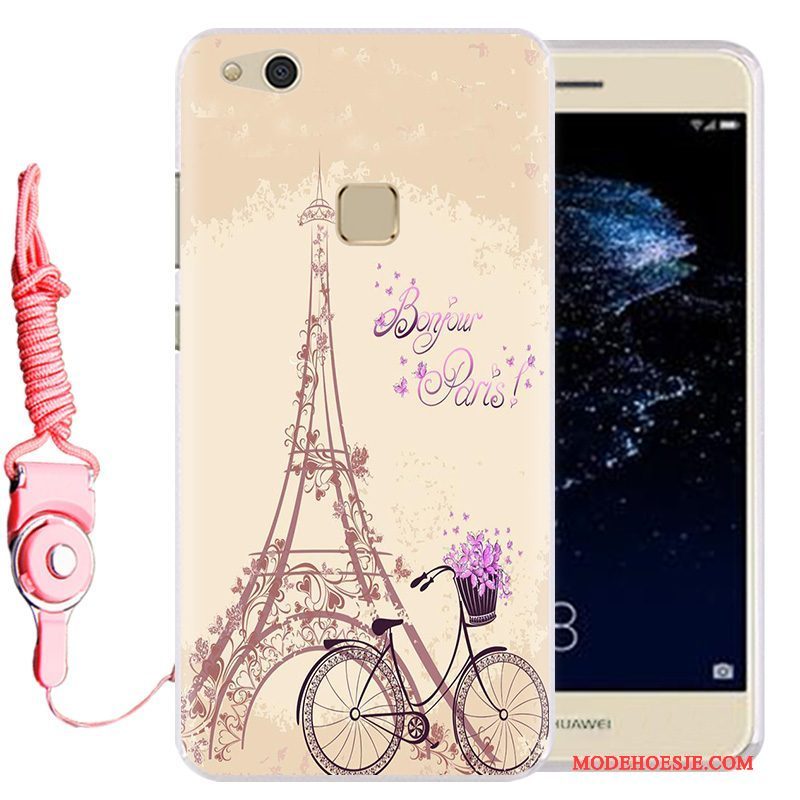 Hoesje Huawei P10 Lite Spotprent Hanger Jeugd, Hoes Huawei P10 Lite Siliconen Telefoon Lichtblauw