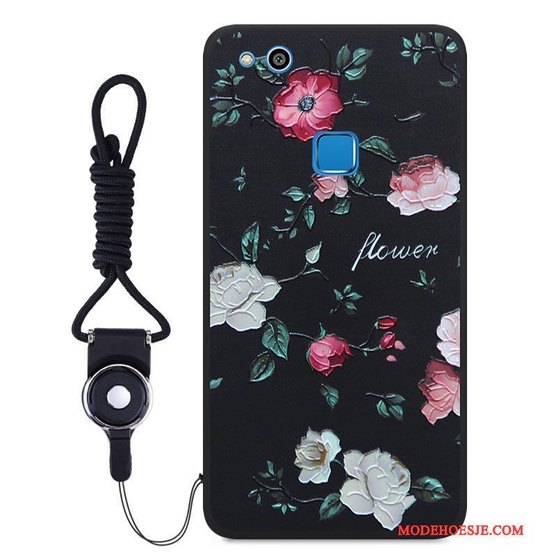Hoesje Huawei P10 Lite Spotprent Jeugdtelefoon, Hoes Huawei P10 Lite Bescherming Zwart Kleur