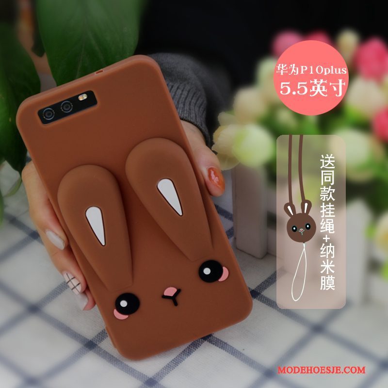 Hoesje Huawei P10 Plus Bescherming Persoonlijk Grijs, Hoes Huawei P10 Plus Spotprent Trend Anti-fall