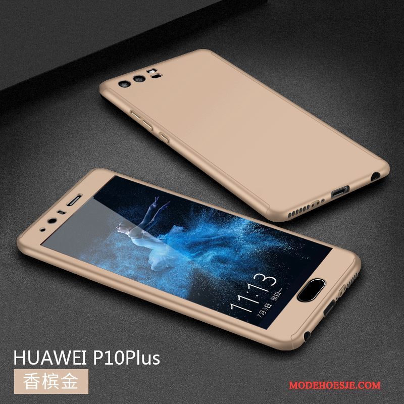 Hoesje Huawei P10 Plus Kleur Anti-falltelefoon, Hoes Huawei P10 Plus Zakken Trend Schrobben
