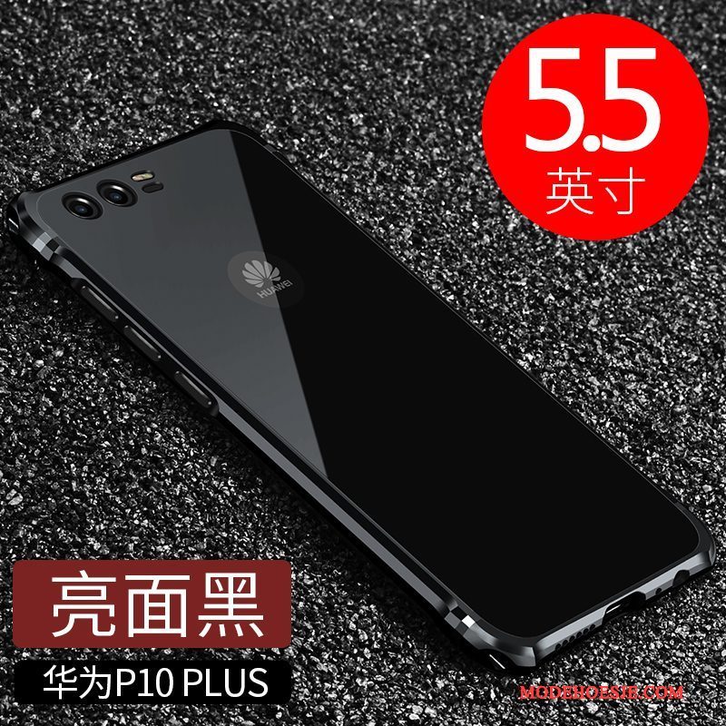 Hoesje Huawei P10 Plus Metaal Anti-fall Helder, Hoes Huawei P10 Plus Kleur Omlijsting Trend