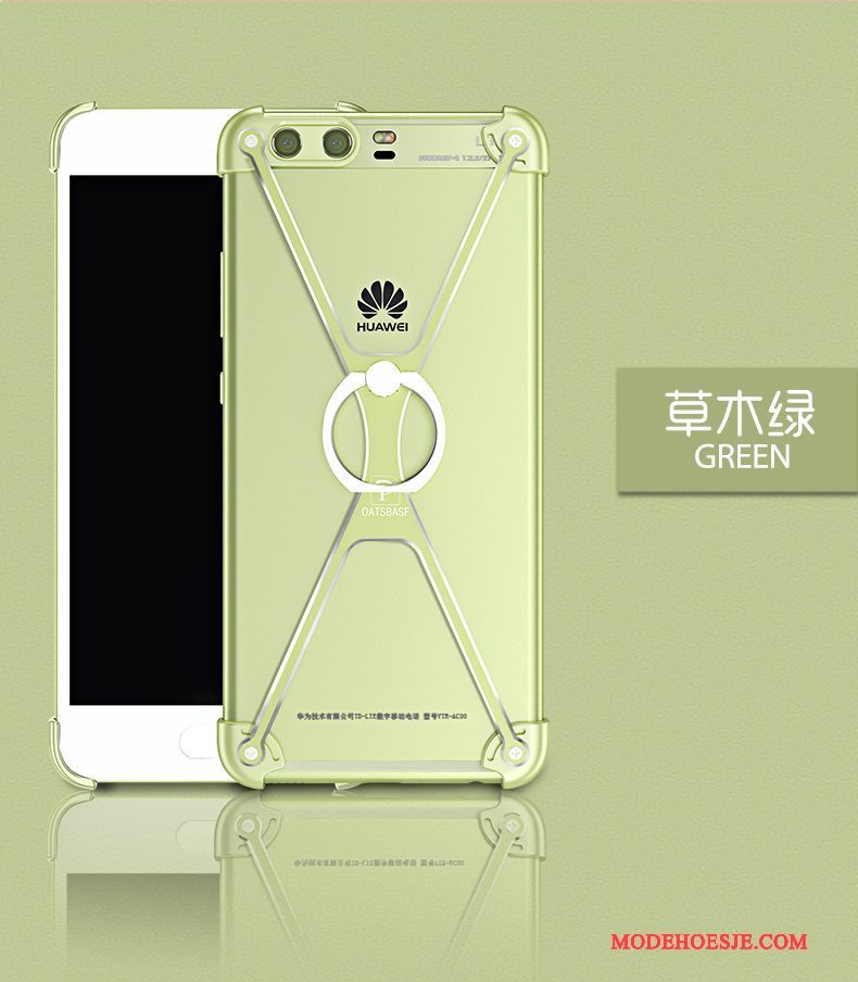 Hoesje Huawei P10 Plus Scheppend Anti-fall Goud, Hoes Huawei P10 Plus Metaal Hardtelefoon