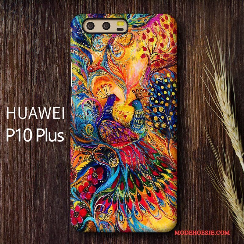 Hoesje Huawei P10 Plus Scheppend Persoonlijk Hard, Hoes Huawei P10 Plus Kleur Anti-fall Trend