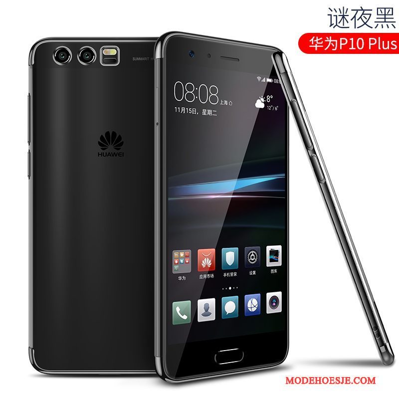 Hoesje Huawei P10 Plus Siliconen Persoonlijk Anti-fall, Hoes Huawei P10 Plus Zakken Dun Trendy Merk