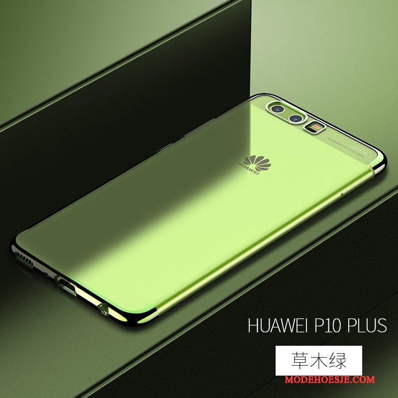 Hoesje Huawei P10 Plus Zacht Anti-fall Goud, Hoes Huawei P10 Plus Siliconen Telefoon Trend