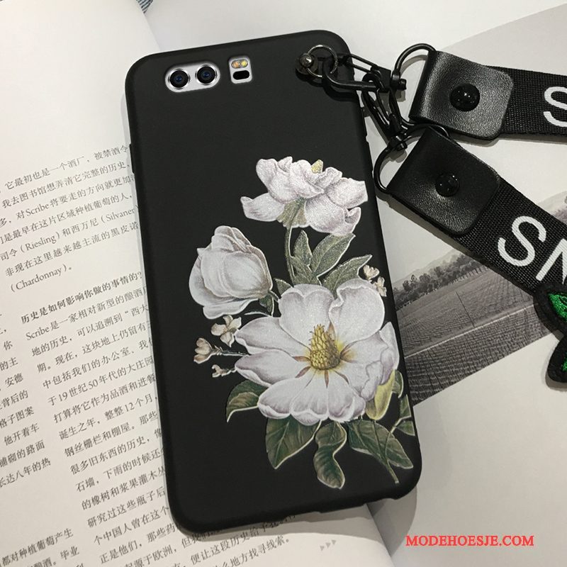 Hoesje Huawei P10 Plus Zacht Anti-fall Zwart, Hoes Huawei P10 Plus Bescherming Telefoon Schrobben