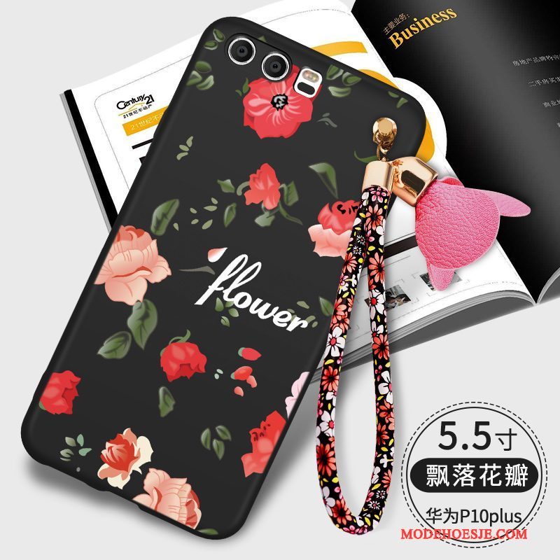 Hoesje Huawei P10 Plus Zacht Telefoon Rood, Hoes Huawei P10 Plus Zakken Anti-fall Trend