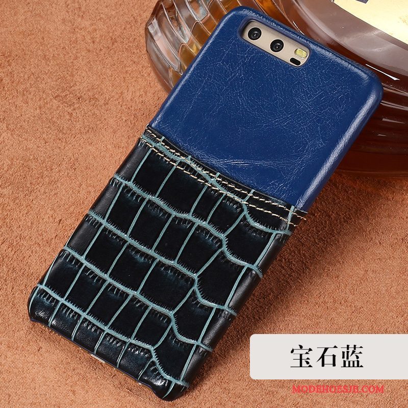 Hoesje Huawei P10 Plus Zakken Donkerblauwtelefoon, Hoes Huawei P10 Plus Scheppend Trendy Merk Persoonlijk