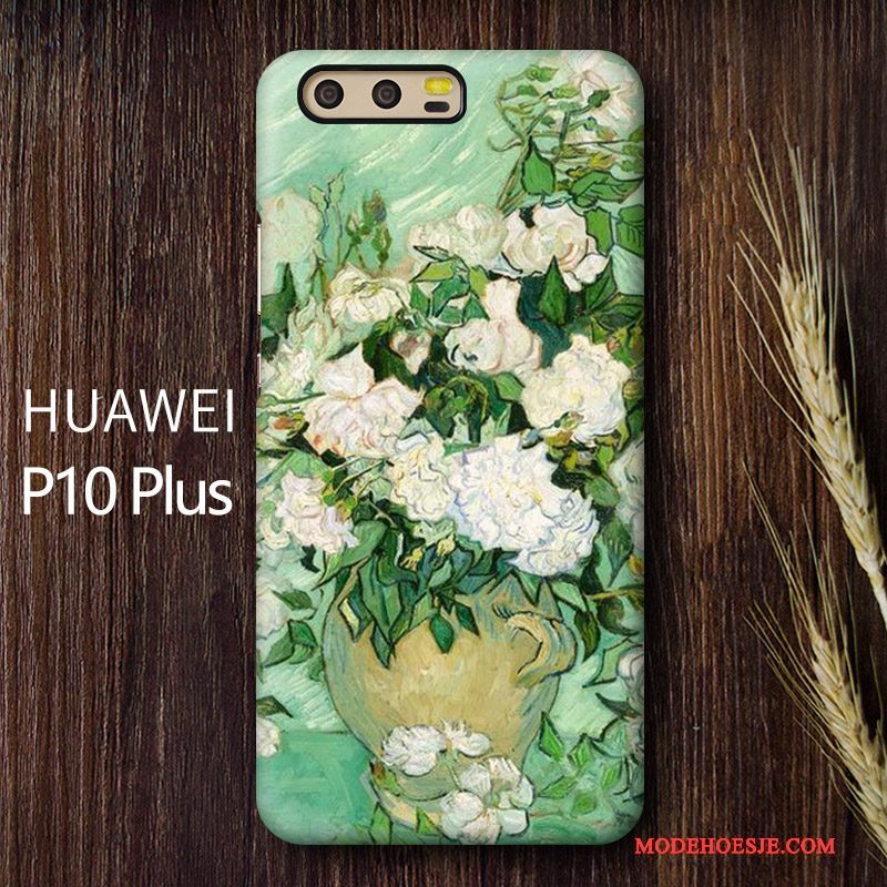 Hoesje Huawei P10 Plus Zakken Schrobben Blauw, Hoes Huawei P10 Plus Scheppend Kunst Anti-fall