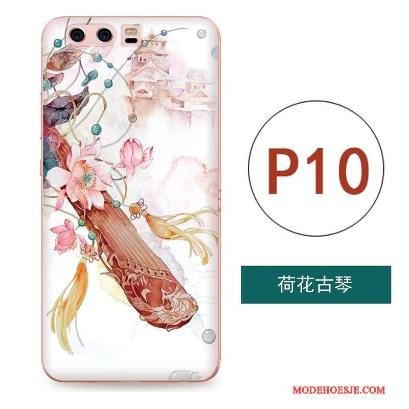 Hoesje Huawei P10 Plus Zakken Telefoon Wind, Hoes Huawei P10 Plus Reliëf Hanger Anti-fall