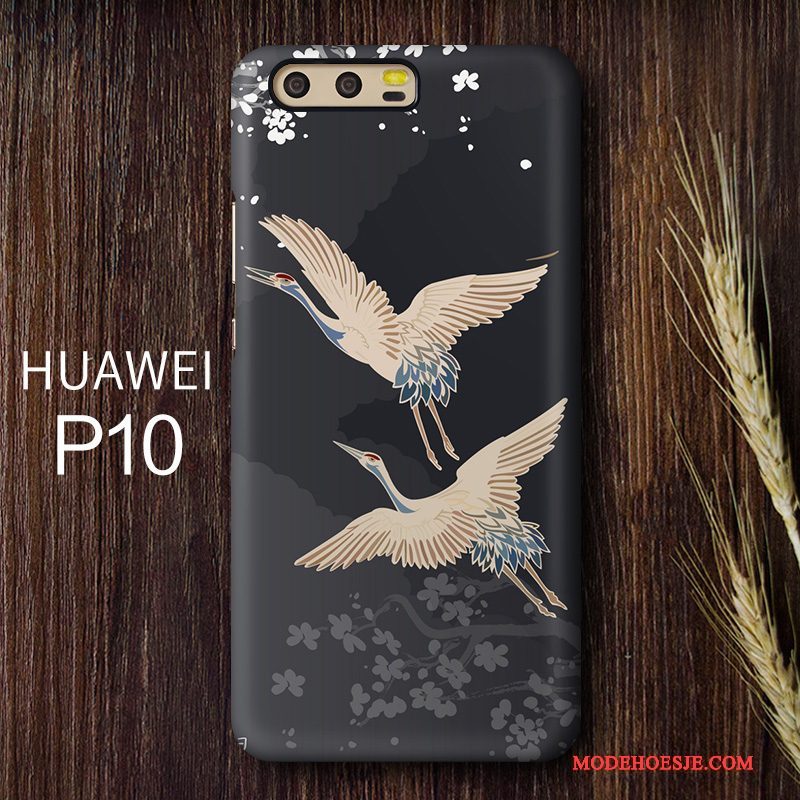 Hoesje Huawei P10 Scheppend Chinese Stijl Blauw, Hoes Huawei P10 Hard Schrobben