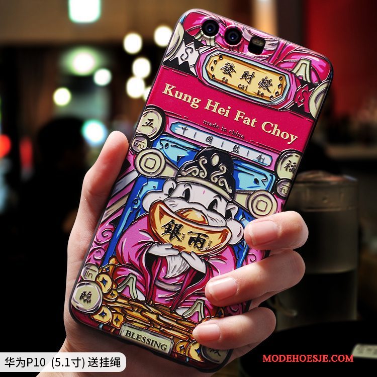 Hoesje Huawei P10 Scheppend Chinese Stijl Persoonlijk, Hoes Huawei P10 Zakken Trendtelefoon