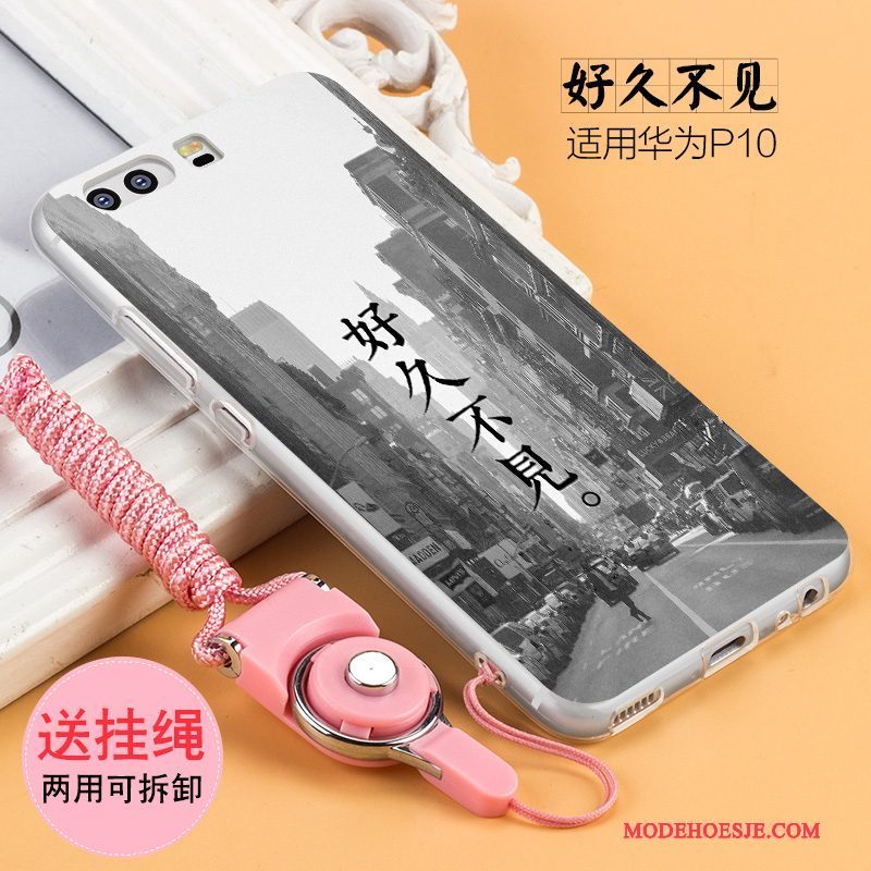 Hoesje Huawei P10 Scheppend Hanger Anti-fall, Hoes Huawei P10 Reliëf Telefoon Persoonlijk