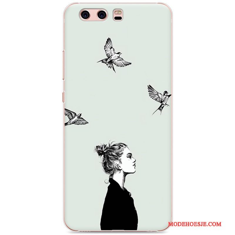 Hoesje Huawei P10 Scheppend Lovers Hard, Hoes Huawei P10 Geschilderd Licht Geel