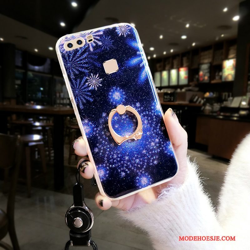 Hoesje Huawei P10 Scheppend Sneeuwvloktelefoon, Hoes Huawei P10 Anti-fall Dun