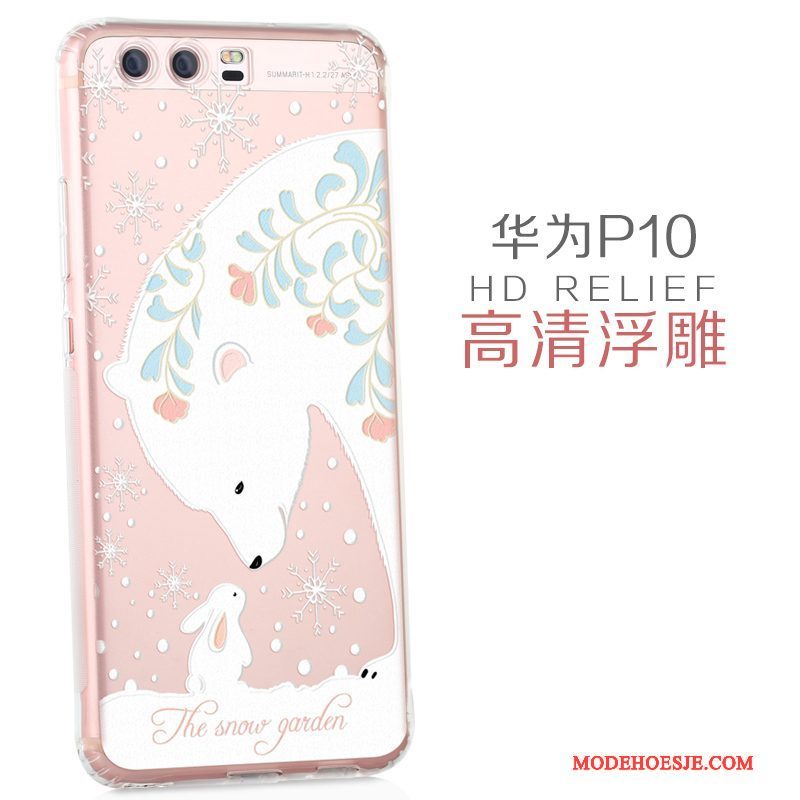 Hoesje Huawei P10 Siliconen Mooie Doorzichtig, Hoes Huawei P10 Scheppend Duntelefoon