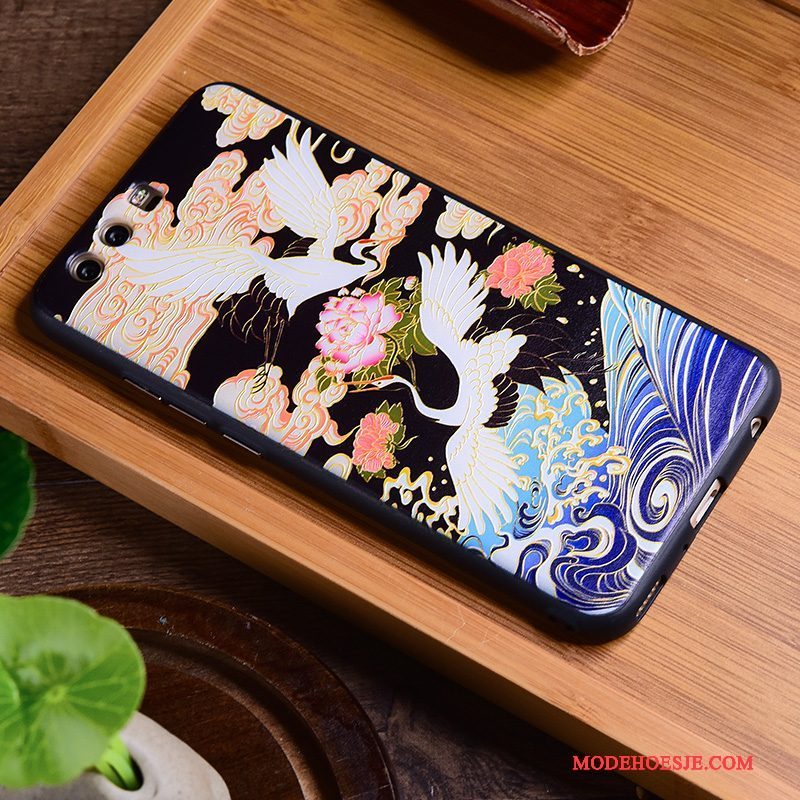 Hoesje Huawei P10 Vintage Chinese Stijl Persoonlijk, Hoes Huawei P10 Scheppend Blauw Trendy Merk