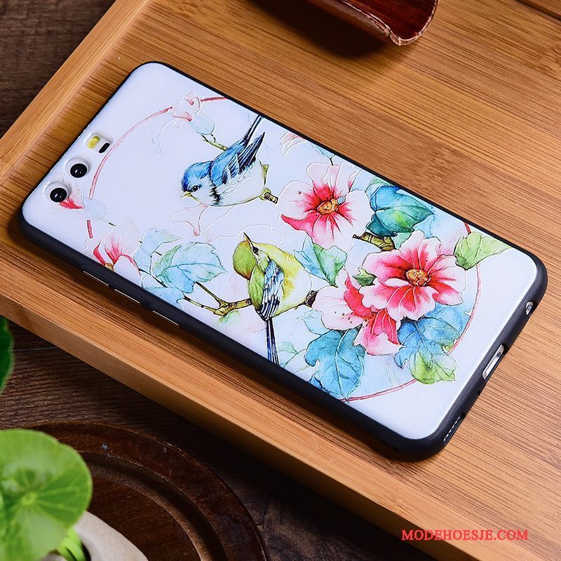 Hoesje Huawei P10 Vintage Chinese Stijl Persoonlijk, Hoes Huawei P10 Scheppend Blauw Trendy Merk