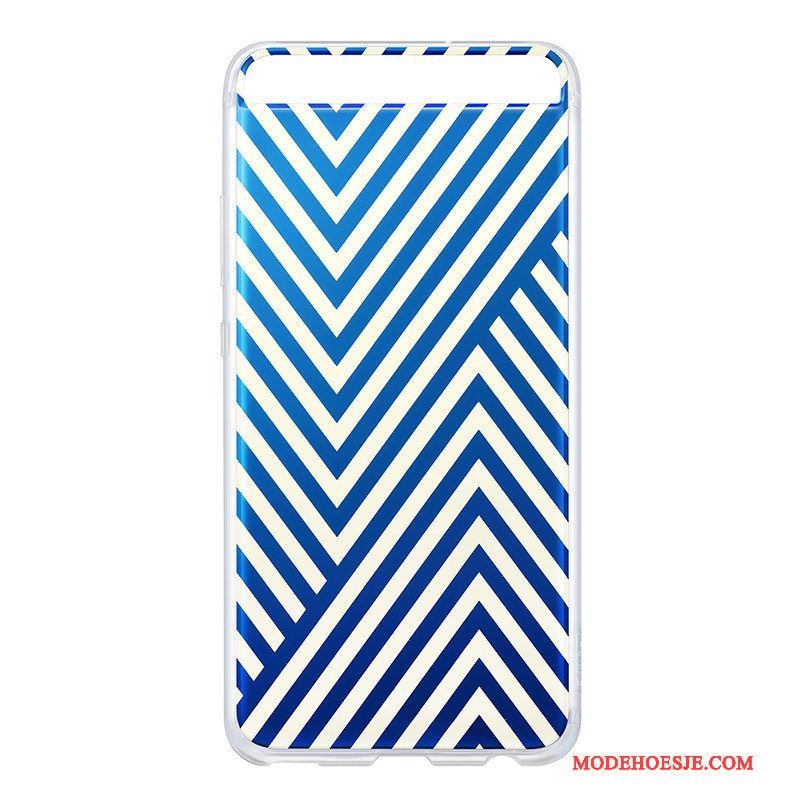 Hoesje Huawei P10 Zacht Duntelefoon, Hoes Huawei P10 Siliconen Blauw Achterklep