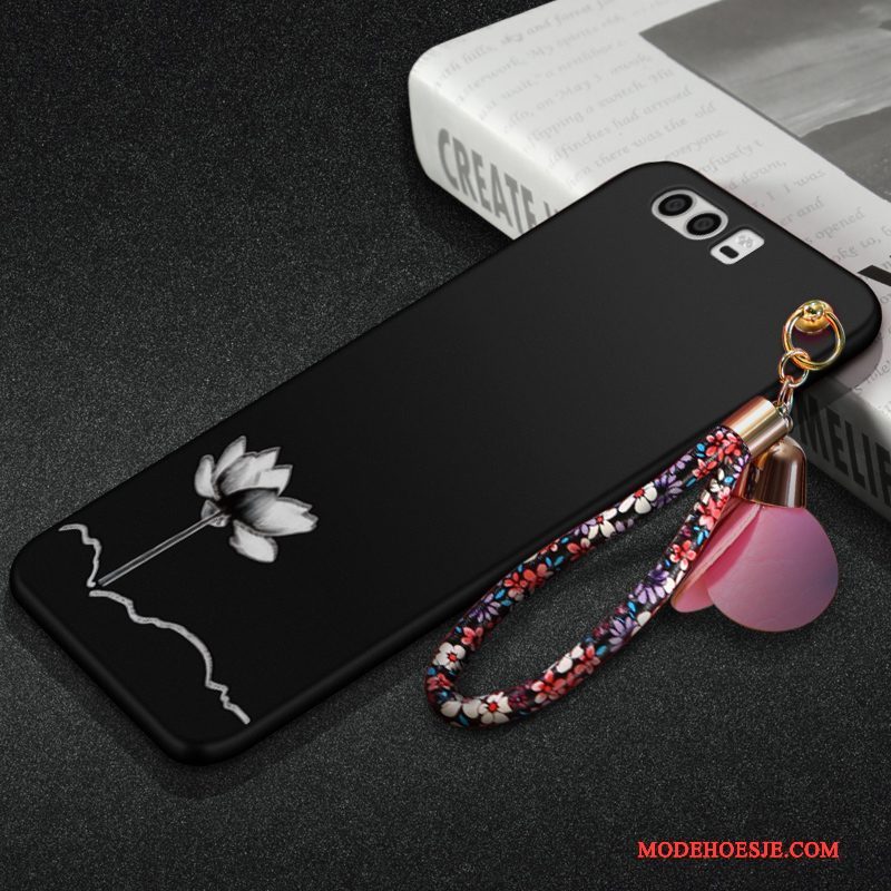 Hoesje Huawei P10 Zacht Hanger Schrobben, Hoes Huawei P10 Siliconen Telefoon Bloemen