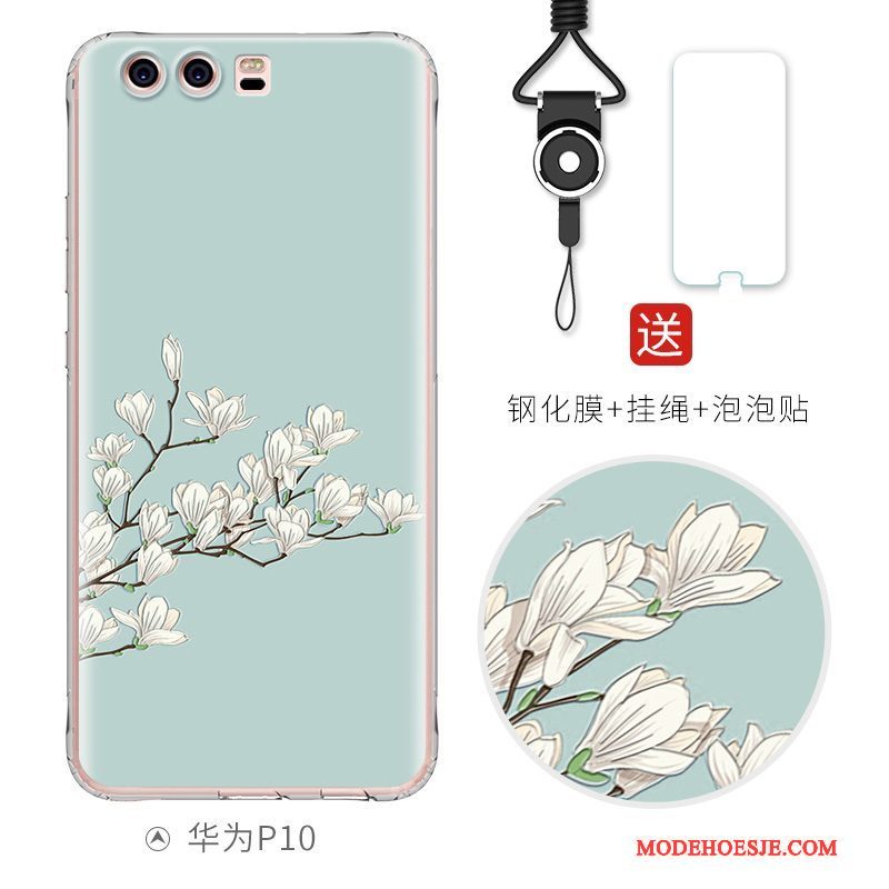 Hoesje Huawei P10 Zacht Telefoon Roze, Hoes Huawei P10 Spotprent Mooie Anti-fall