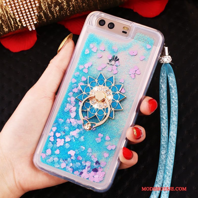 Hoesje Huawei P10 Zakken Blauw Anti-fall, Hoes Huawei P10 Bescherming Telefoon