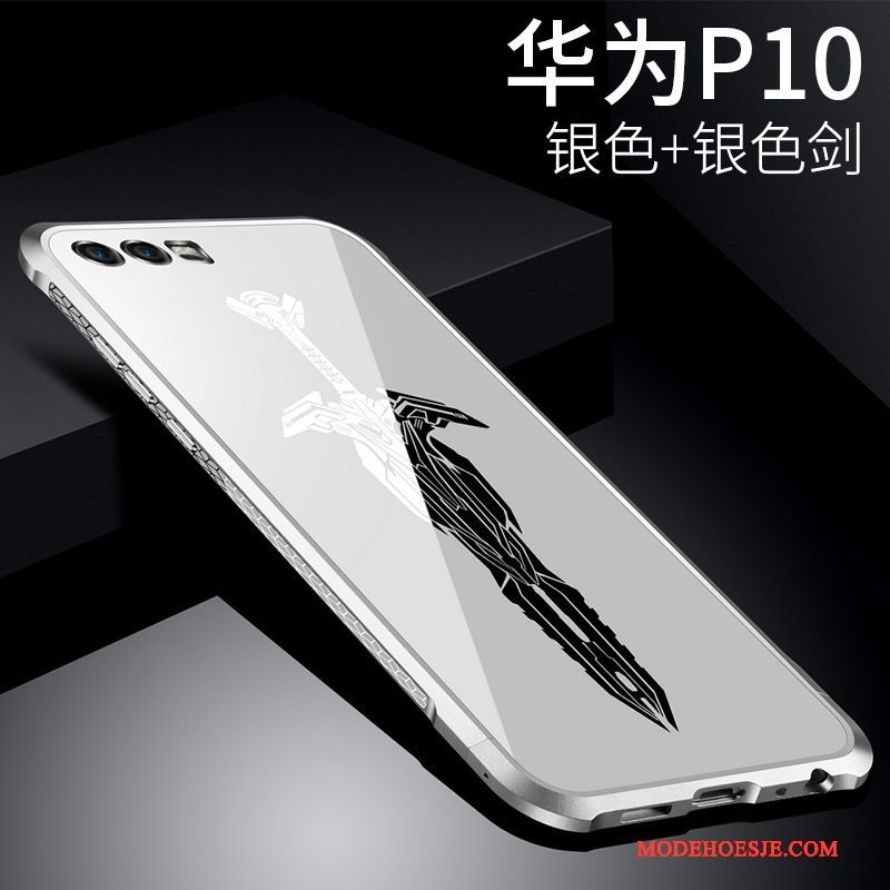Hoesje Huawei P10 Zakken Telefoon Dun, Hoes Huawei P10 Scheppend Anti-fall Zilver