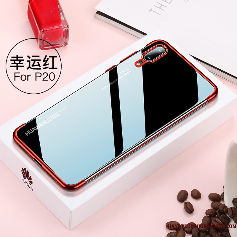 Hoesje Huawei P20 Bescherming Trendy Merk Net Red, Hoes Huawei P20 Zacht Licht Hanger