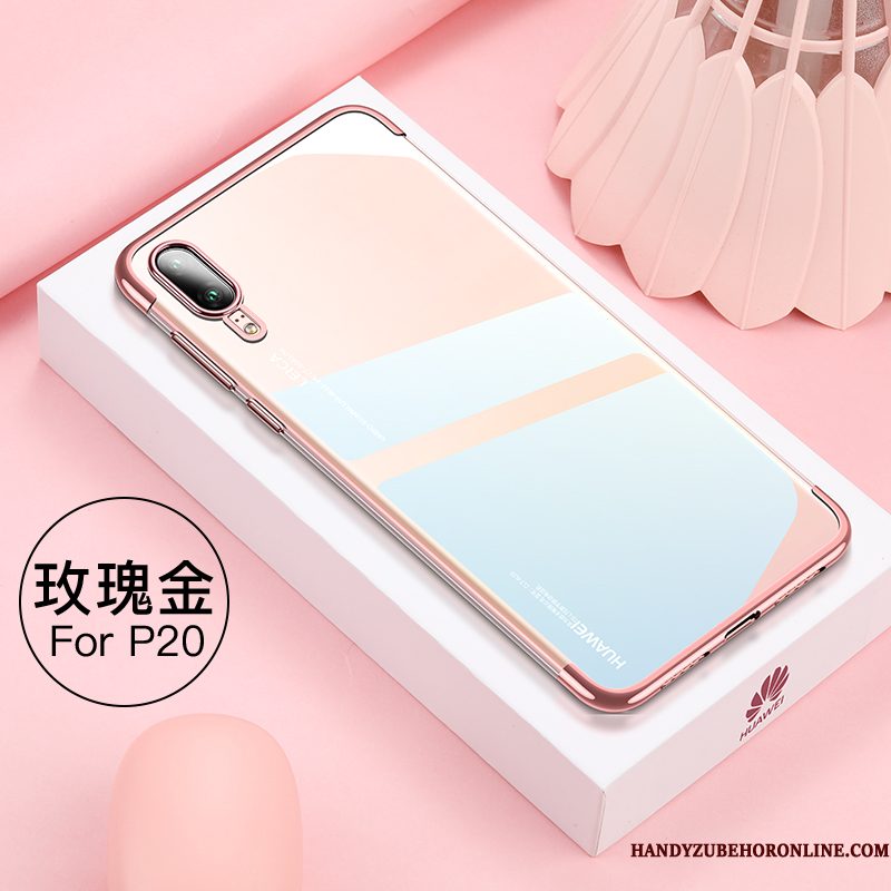 Hoesje Huawei P20 Bescherming Trendy Merk Net Red, Hoes Huawei P20 Zacht Licht Hanger