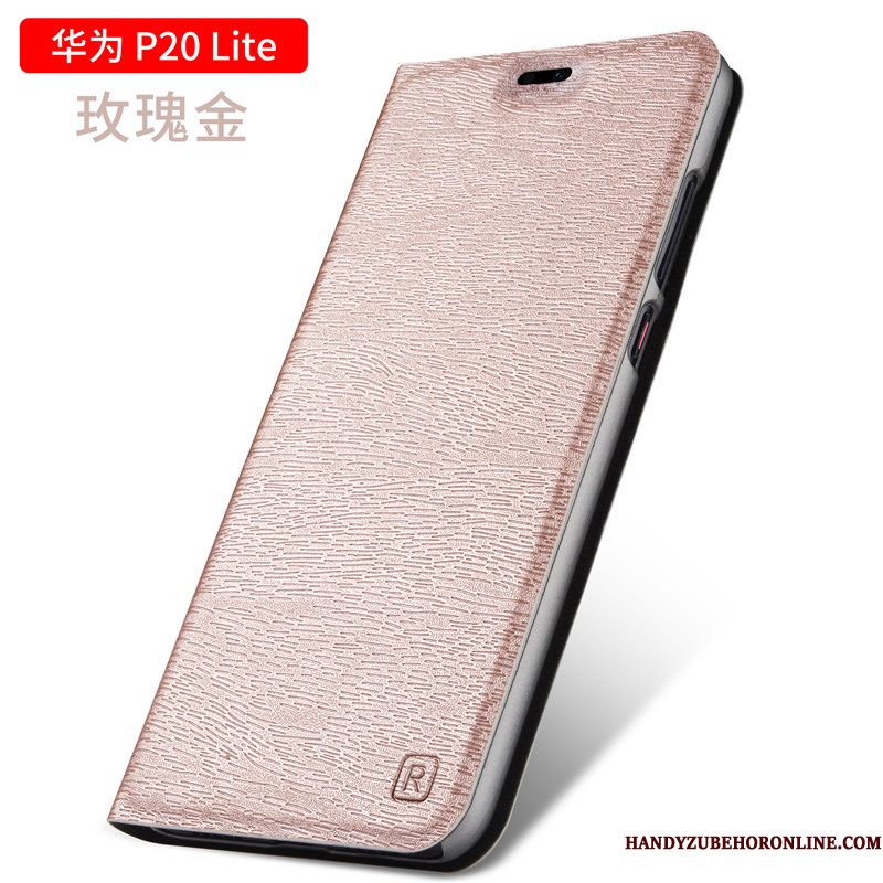 Hoesje Huawei P20 Lite Bescherming Rood Jeugd, Hoes Huawei P20 Lite Zakken Anti-falltelefoon