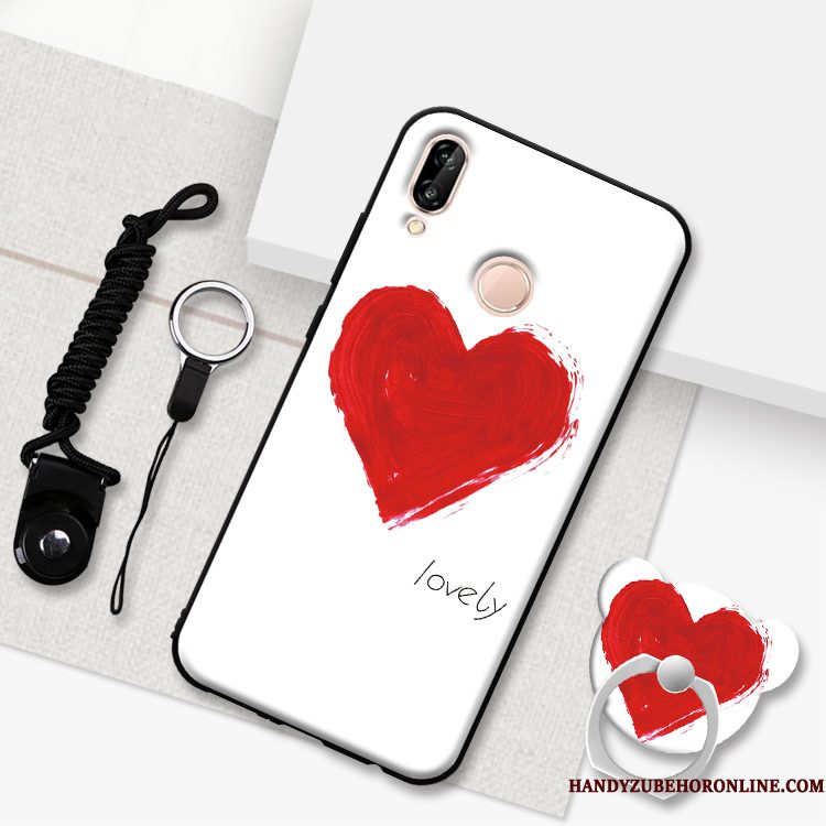 Hoesje Huawei P20 Lite Schrobben Roze, Hoes Huawei P20 Lite Telefoon