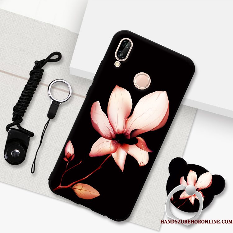 Hoesje Huawei P20 Lite Schrobben Roze, Hoes Huawei P20 Lite Telefoon