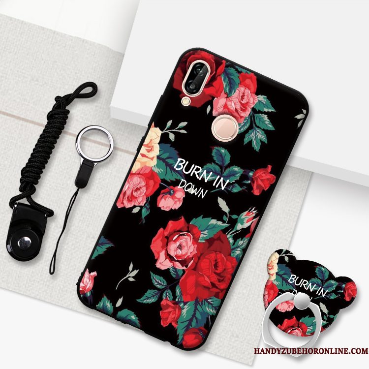 Hoesje Huawei P20 Lite Schrobben Roze, Hoes Huawei P20 Lite Telefoon