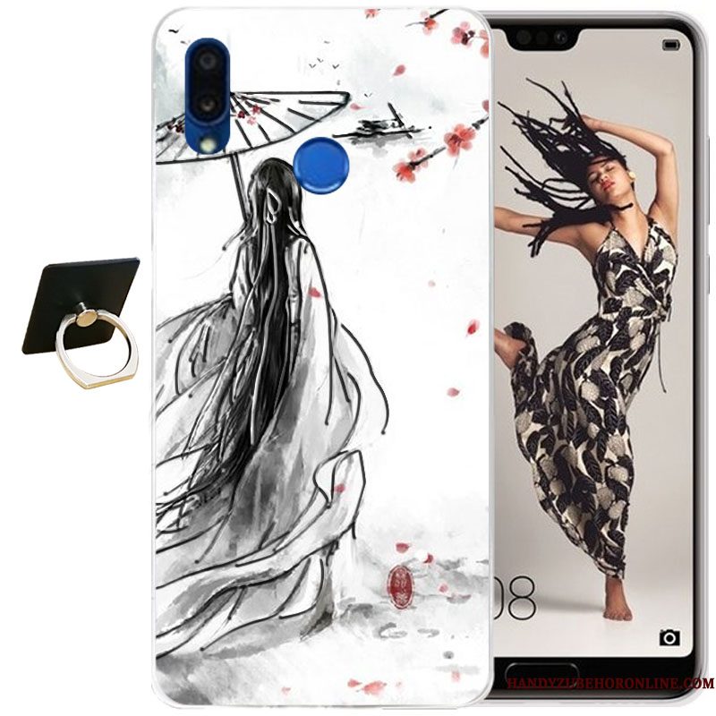 Hoesje Huawei P20 Lite Siliconen Doorzichtigtelefoon, Hoes Huawei P20 Lite Zacht