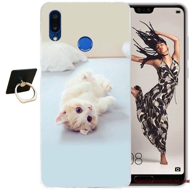 Hoesje Huawei P20 Lite Siliconen Doorzichtigtelefoon, Hoes Huawei P20 Lite Zacht