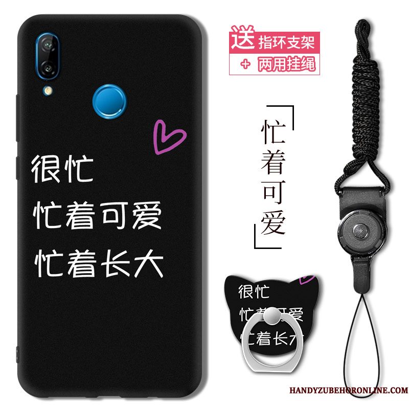 Hoesje Huawei P20 Lite Zacht Groentelefoon, Hoes Huawei P20 Lite Spotprent Nieuw