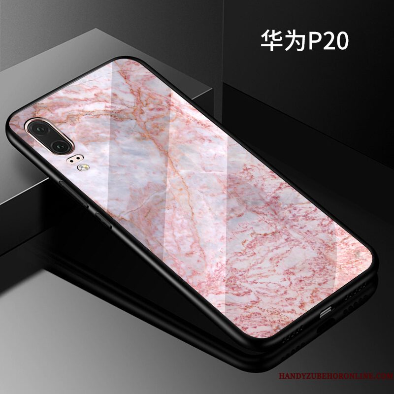 Hoesje Huawei P20 Lovers Wit, Hoes Huawei P20 Glas Persoonlijk